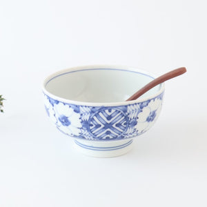 Round Bowl Blue Flower｜Kobachi Hasami Ware