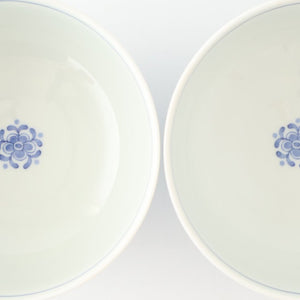 Round Bowl Blue Flower｜Kobachi Hasami Ware