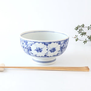 Round Bowl Blue Flower｜Kobachi Hasami Ware