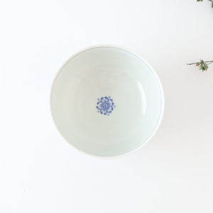 Round Bowl Blue Flower｜Kobachi Hasami Ware