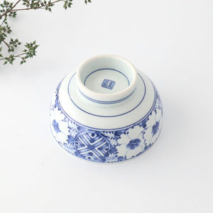 Round Bowl Blue Flower｜Kobachi Hasami Ware