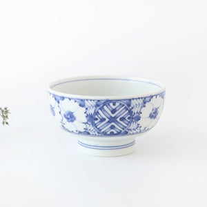 Round Bowl Blue Flower｜Kobachi Hasami Ware