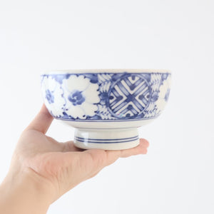 Round Bowl Blue Flower｜Kobachi Hasami Ware