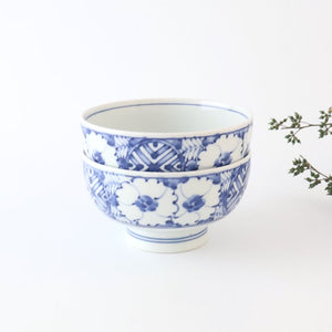 Round Bowl Blue Flower｜Kobachi Hasami Ware