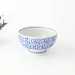 Round Bowl Blue Nanban Pattern｜Kobachi Hasami Ware