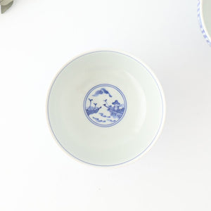 Round Bowl Blue Nanban Pattern｜Kobachi Hasami Ware