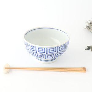 Round Bowl Blue Nanban Pattern｜Kobachi Hasami Ware