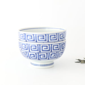 Round Bowl Blue Nanban Pattern｜Kobachi Hasami Ware