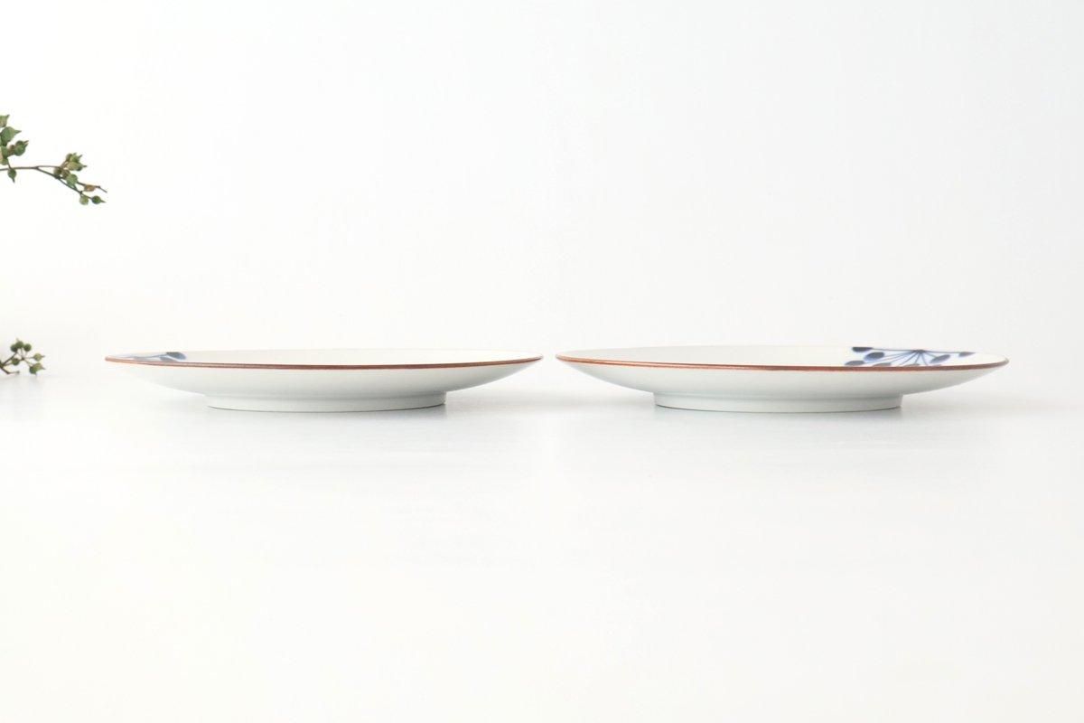 Yoshida Ware Round Plate Flower-dot 15cm/5.9in