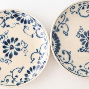 Round Plate Blue Flower Annan 15cm/5.9in | Mino Ware