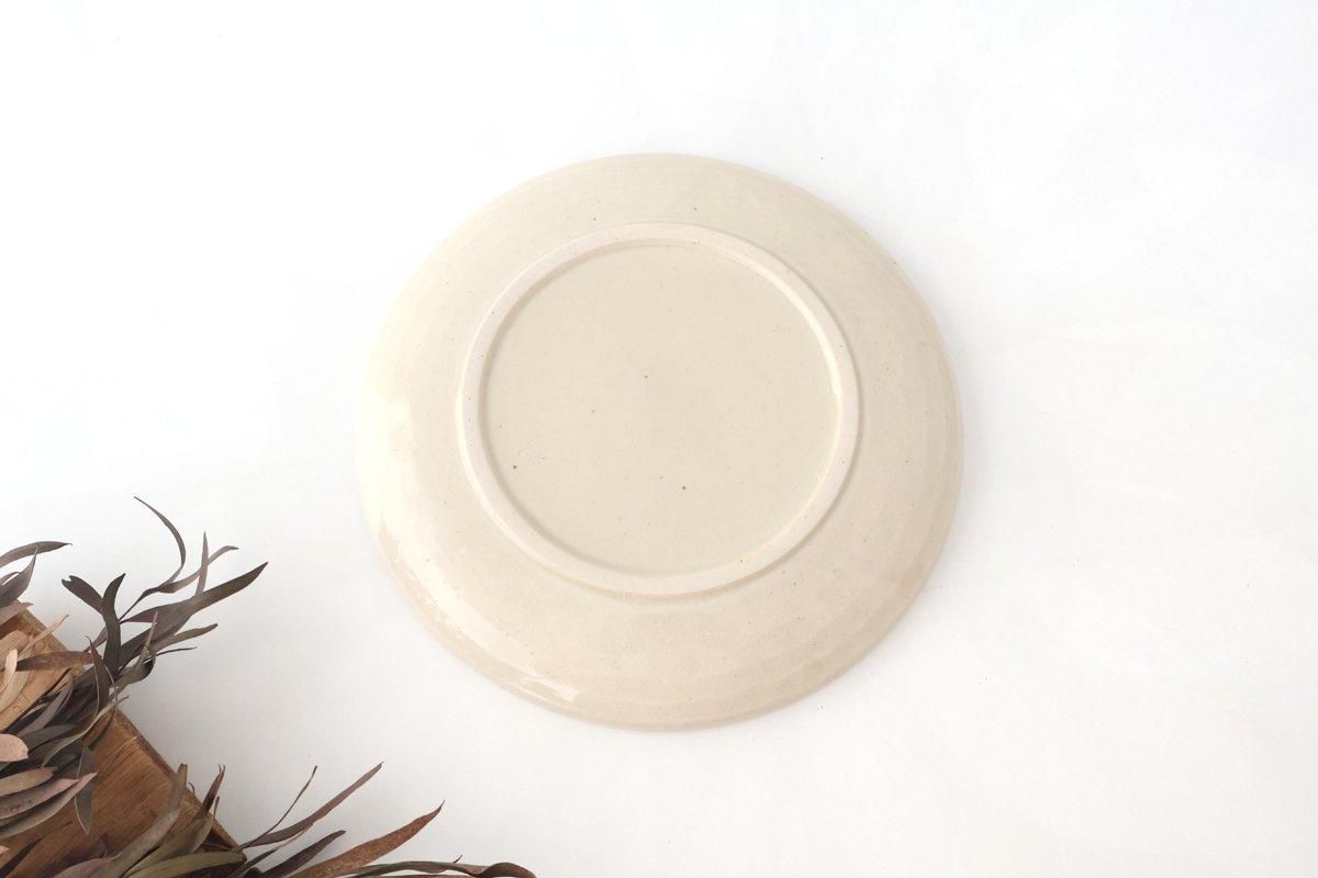 Round Plate Blue Flower Annan21cm/8.3in | Mino Ware