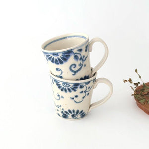 Mug Blue Flower Annan | Mino Ware