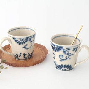 Mug Blue Flower Annan | Mino Ware