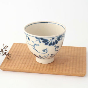 Small Donbiri Blue Flower Annan 12cm/4.7in | Kobachi Mino Ware