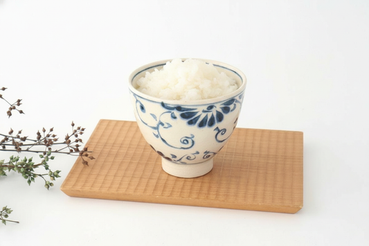 Small Donbiri Blue Flower Annan 12cm/4.7in | Kobachi Mino Ware