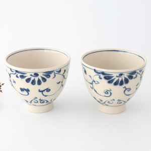 Small Donbiri Blue Flower Annan 12cm/4.7in | Kobachi Mino Ware