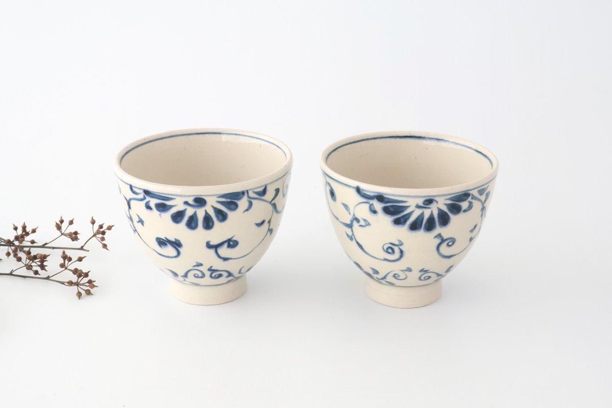 Small Donbiri Blue Flower Annan 12cm/4.7in | Kobachi Mino Ware