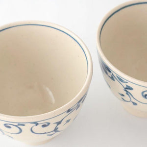 Small Donbiri Blue Flower Annan 12cm/4.7in | Kobachi Mino Ware