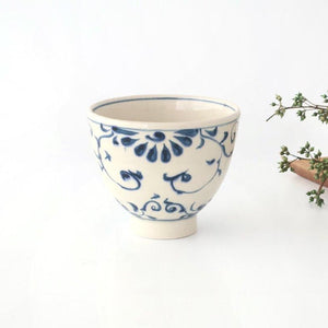 Small Donbiri Blue Flower Annan 12cm/4.7in | Kobachi Mino Ware
