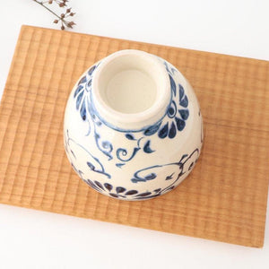 Small Donbiri Blue Flower Annan 12cm/4.7in | Kobachi Mino Ware
