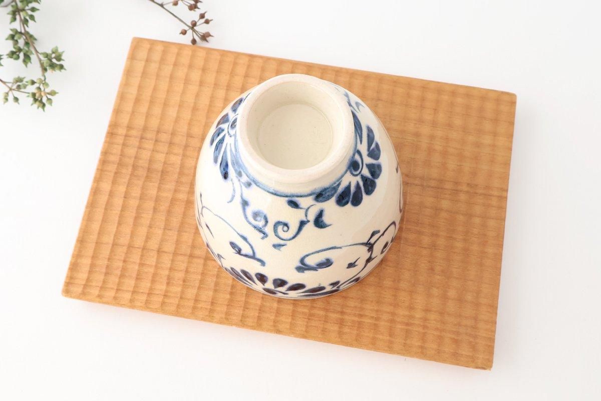 Small Donbiri Blue Flower Annan 12cm/4.7in | Kobachi Mino Ware