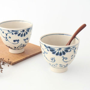 Small Donbiri Blue Flower Annan 12cm/4.7in | Kobachi Mino Ware