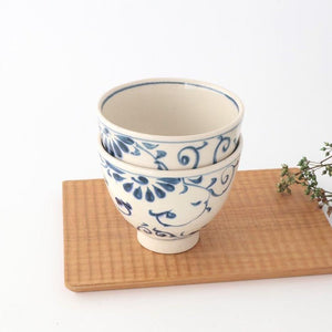 Small Donbiri Blue Flower Annan 12cm/4.7in | Kobachi Mino Ware