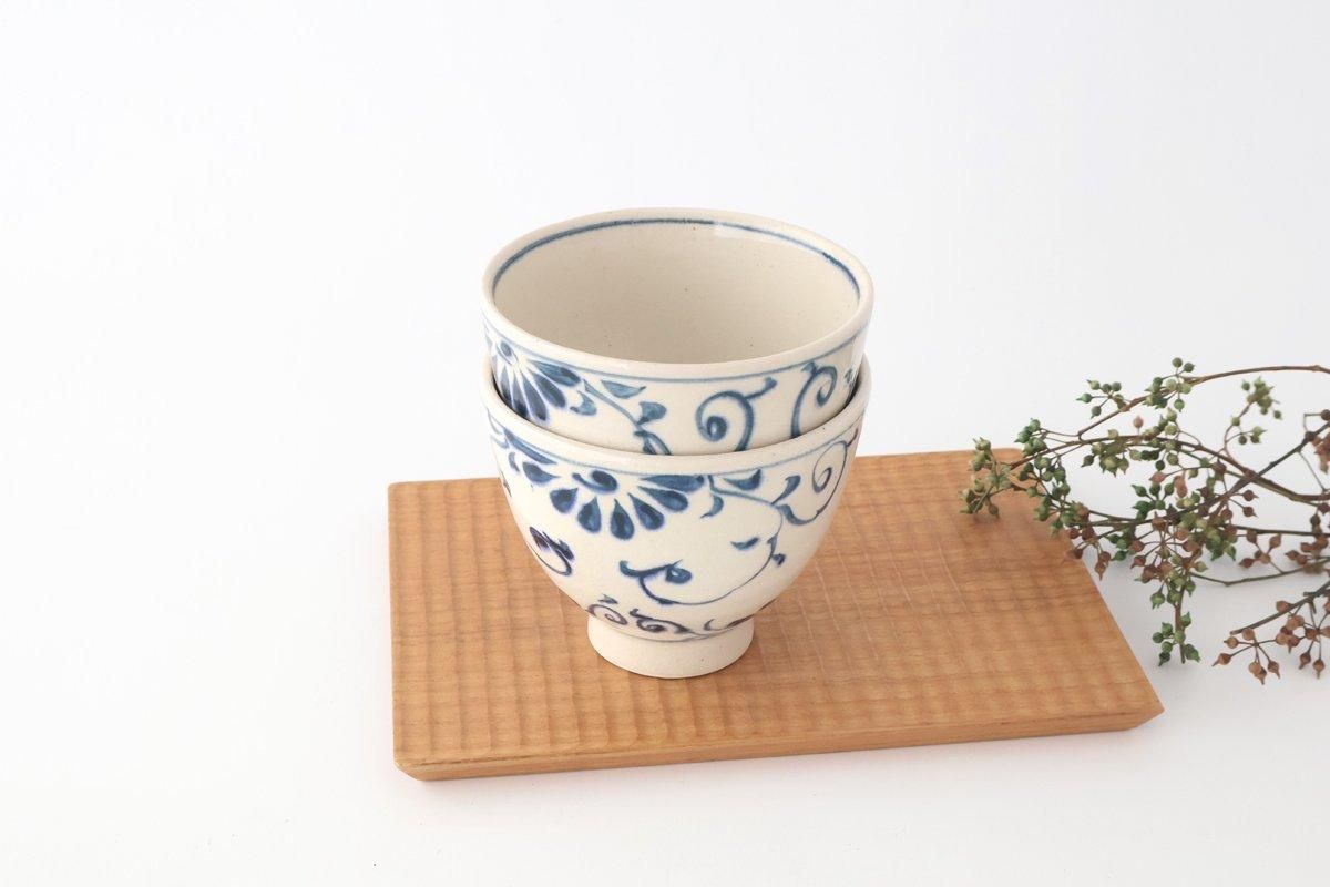 Small Donbiri Blue Flower Annan 12cm/4.7in | Kobachi Mino Ware