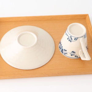 Cup and Saucer Blue Flower Annan | Mino Ware