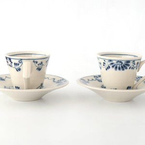 Cup and Saucer Blue Flower Annan | Mino Ware