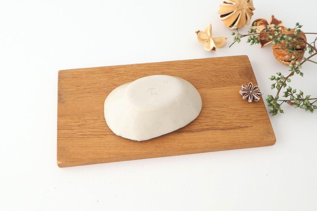 Oval Small Bowl Blue Flower Annan | Mino Ware