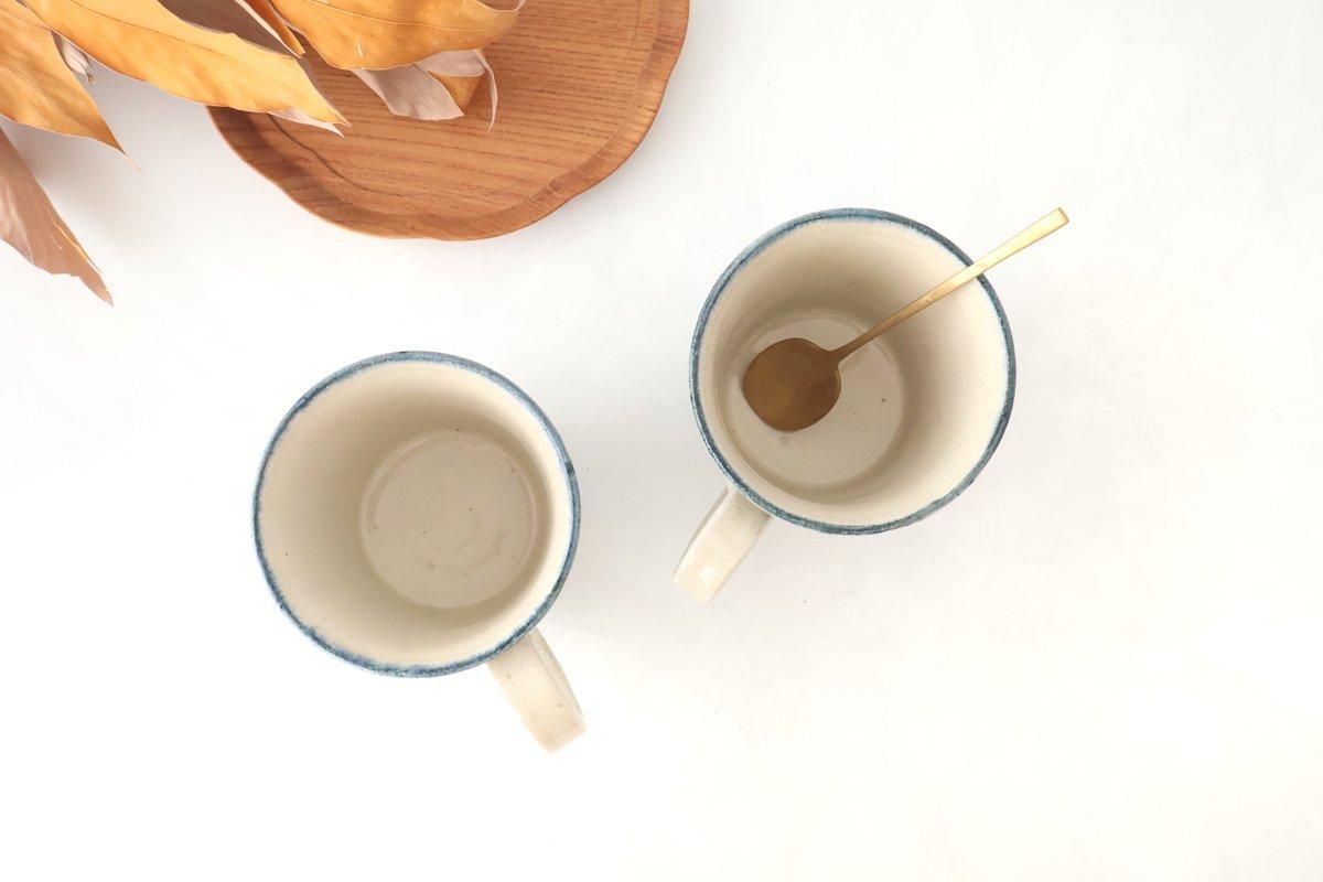 Mug Blue Big Flower Annan | Mino Ware