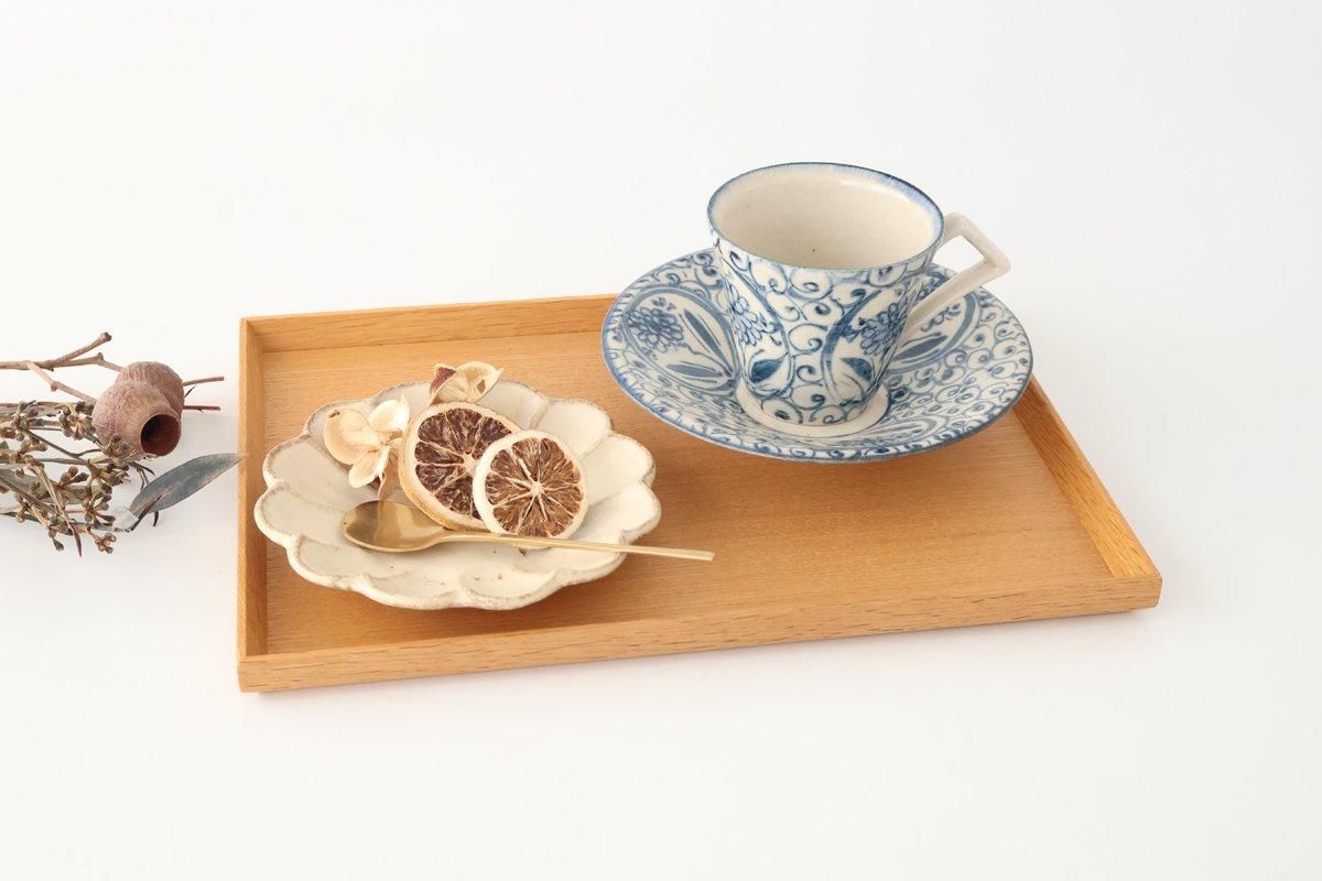 [UTSUWABI Special Order] Cup & Saucer Blue Big Flower Annan | Mino Ware