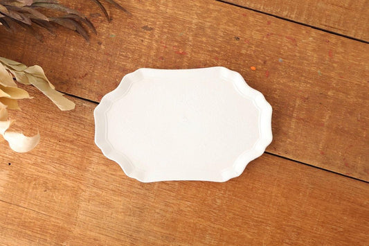 Long Plate creme White | Sushi Plate Mino Ware