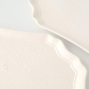 Long Plate creme White | Sushi Plate Mino Ware