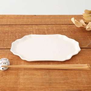 Long Plate creme White | Sushi Plate Mino Ware