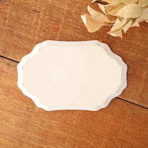 Long Plate creme White | Sushi Plate Mino Ware