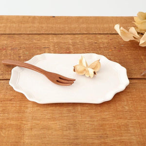 Long Plate creme White | Sushi Plate Mino Ware