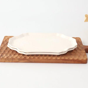 Long Plate creme White | Sushi Plate Mino Ware