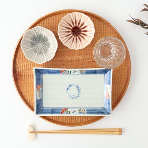 Flower-shaped and Cracked Small Plate Gray | Mino Ware