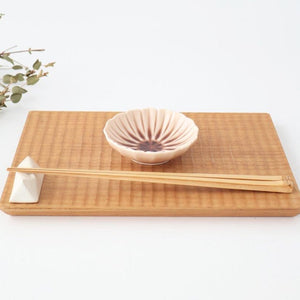 Flower-shaped and Cracked Small Plate Pink | Mino Ware