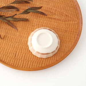 Flower-shaped and Cracked Small Plate Pink | Mino Ware