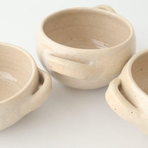 Two Handed Soup Cup White Heat-resistant  | Iga Ware