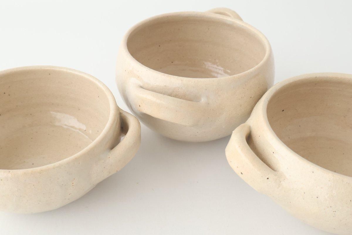 Two Handed Soup Cup White Heat-resistant  | Iga Ware