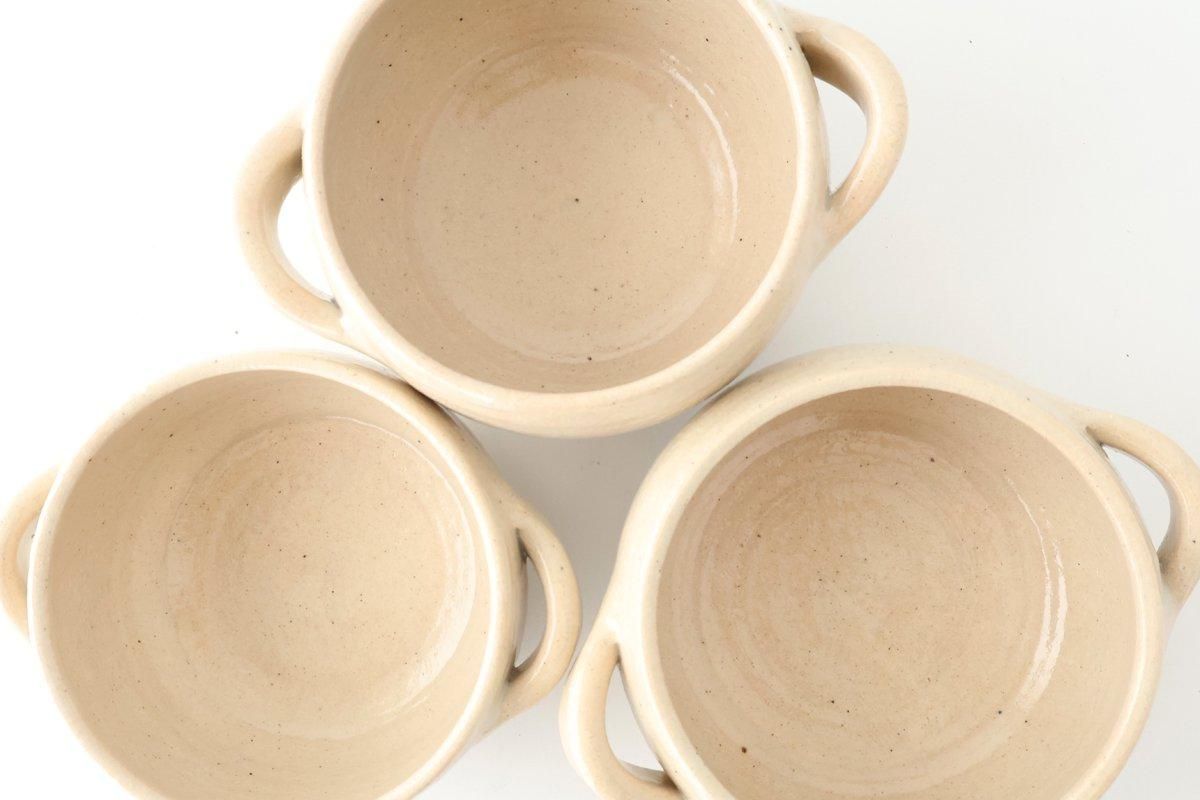 Two Handed Soup Cup White Heat-resistant  | Iga Ware