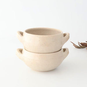 Two Handed Soup Cup White Heat-resistant  | Iga Ware