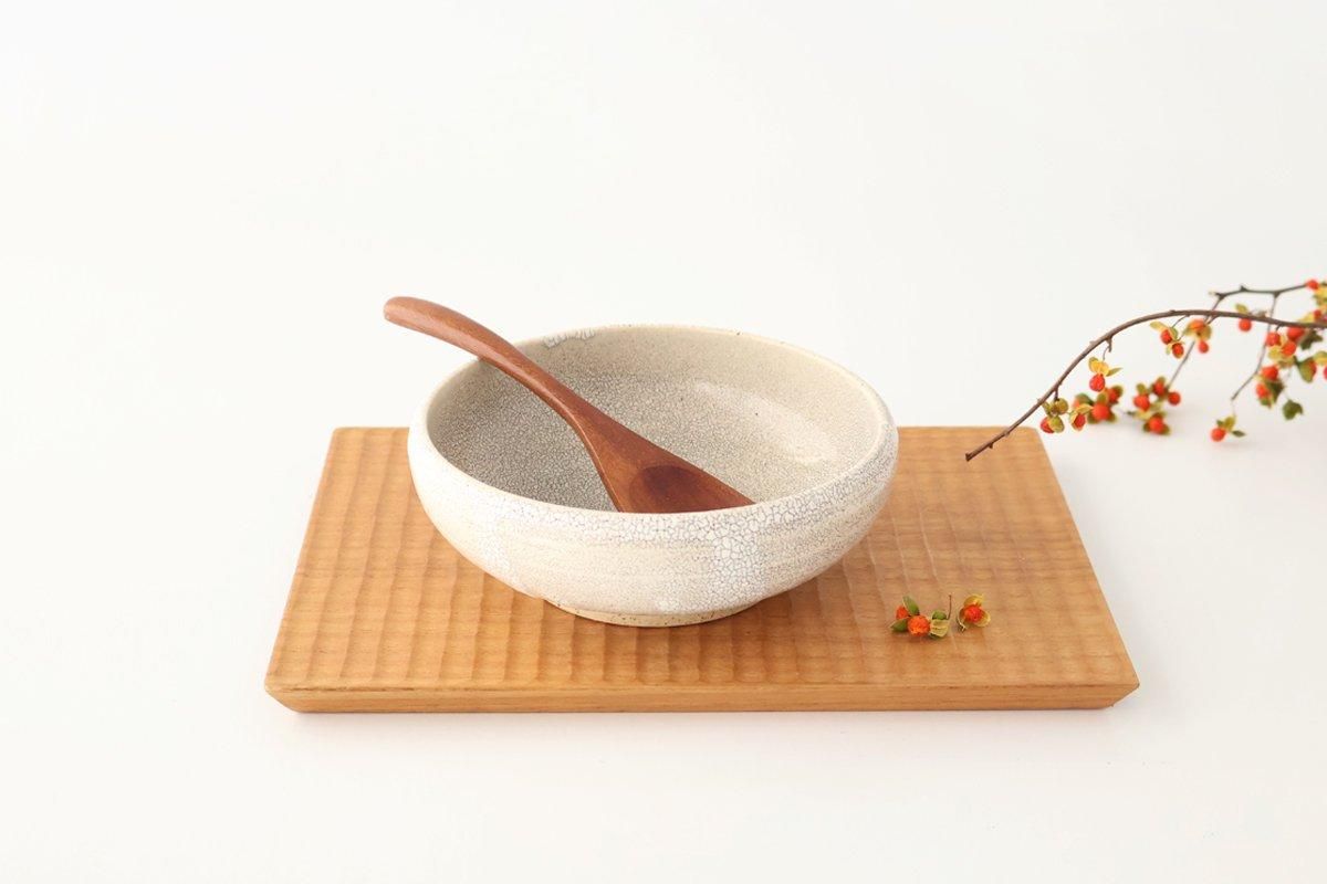 Round Small Bowl Beige Kairagi | Kobachi Mino Ware
