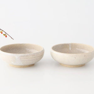 Round Small Bowl Beige Kairagi | Kobachi Mino Ware