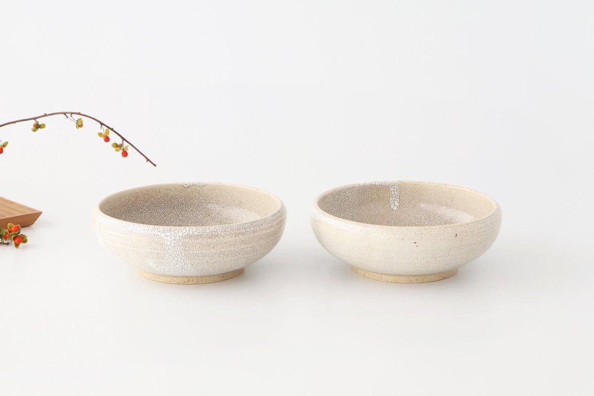 Round Small Bowl Beige Kairagi | Kobachi Mino Ware