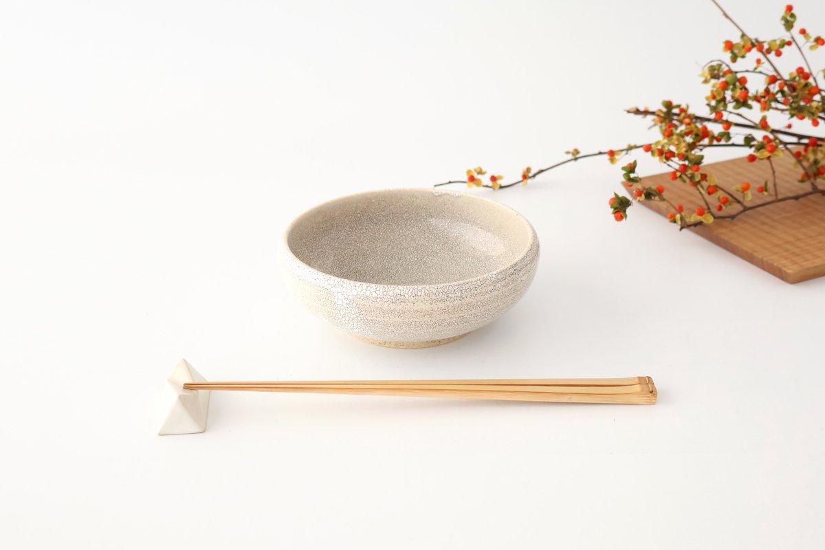 Round Small Bowl Beige Kairagi | Kobachi Mino Ware